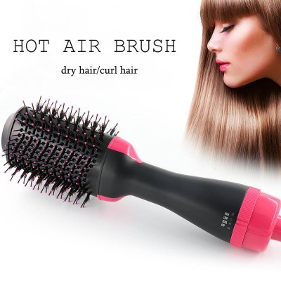 Hot Air Brush One Step Hair Dryer & Volumizer Hair Dryer Brush Negative Ion 3-IN-1 Hair Dryer