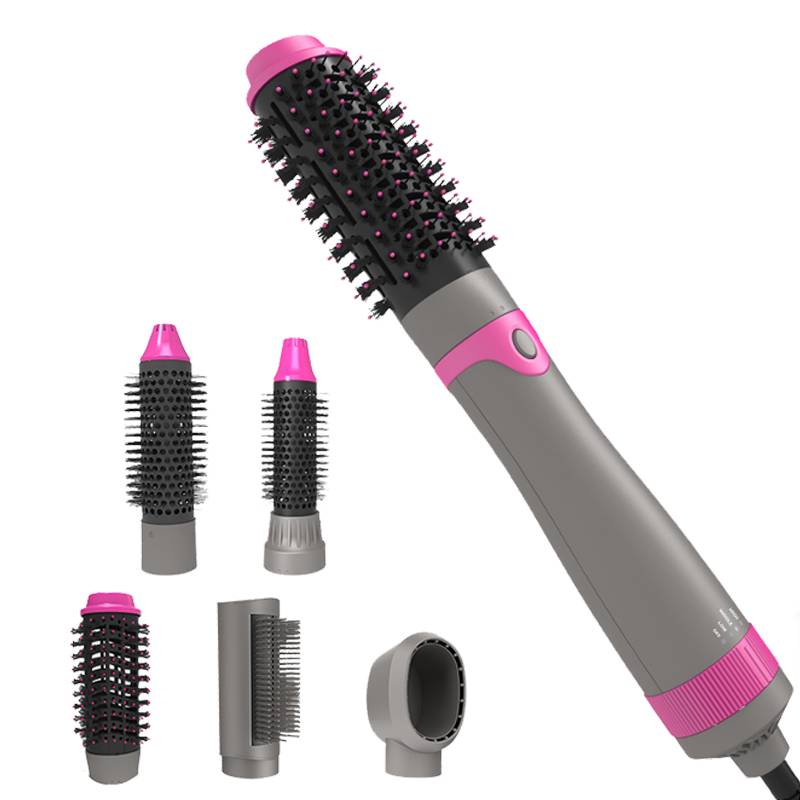 MD-F08 New Hair Blow Dryer Hot Air Brush Tongs Interchangeable 5 in 1